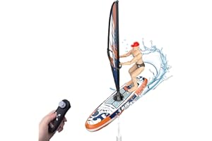 OBEST Velero de Control Remoto con Luces LED, 2.4GHZ RC Barco Simulación Lancha, Un Barco Que Nunca se Inclina, Sailboat Piscina Juguete, Modelos Vela para Niños Mayores de 8 Años