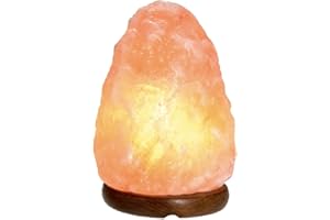 Needs&Gifts 3-5 KG Prime Quality 100% Original Himalayan Crystal Rock Salt Lamp Natural from Foothills of The Himalayas Beautifully Hand Craft Comes with Complete Electric Fitting Guaranteed