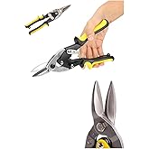 Depolife Sa&ccedil; Teneke Al&uuml;minyum Karton Kesme Makası D&uuml;z &Ccedil;eneli Makas D&uuml;z Ağız Kaportacı Makası 250Mm