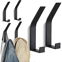 Appendiabiti Da Parete Moderni YCONIC - 4 Pezzi Bianchi, Per Ingresso, Bagno, Cucina - Foto 5