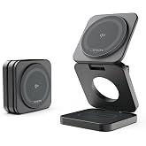 Xenon Smart Wireless Charging Stand 3 in One Qi2 15W Fast Charger X6402 Compatible with Apple Iphone Airpods Watch Mag Safe
