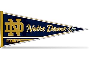 Rico Industries NCAA Notre Dame Fighting Irish Classic 12" x 30" Soft Felt Pennant - EZ to Hang - Home Décor (Game Room, Man Cave, Bed Room)