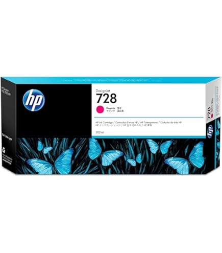 HP 728 F9J68A Matte Black 300-ml Genuine Ink Cartridge, High