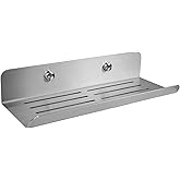 DELTAHOME Paslanmaz &Ccedil;elik 24cm Banyo Duş Rafı D&uuml;zenleyici - VİDALI MONTAJ - INOX