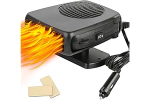 Leaflai 12 V Chauffage pour Voiture – Kit de dégivrage Hivernal 150 W pour Voiture, se Branche sur l'allume-Cigare Chauffage/Refroidissement 2 en 1 Chauffage pour Pare-Brise