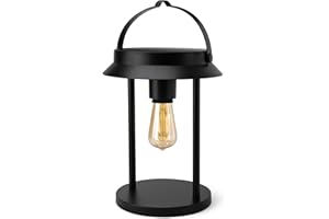 Farol Solar Exterior Jardin Tampa, IP44 Impermeable, Lampara solar exterior LED con 3 Modos de Luz, Batería Recargable por USB-C, Decoración Mesa Terraza Exterior, Brendz