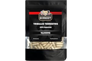 AW SUPPLEMENTS DIRECT AW Tribulus Terrestris | 120 Tribulus Terrestris High Strength Capsules - 10,000mg Tribulus Extract per Capsule | Tribulus Herbal Supplements Tribulus for Men | Non-GMO & Filler Free | Made in The UK