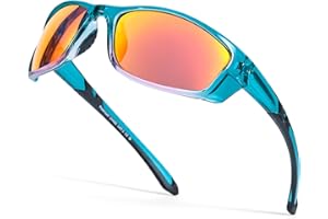 Myiaur Women Sports Sunglasses for Running Cycling UV400 Protection Polarized Lens Lightweight Wrap Around Design M8140