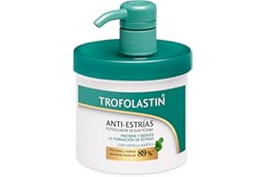 Trofolastin, Crema Antiestrías Reafirmante con Dispensador, Hidratación y Prevención de Estrías, Con Centella Asiática, Piel Flexible y Elástica, 400ml