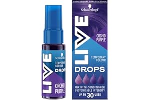‎LIVE Schwarzkopf LIVE Color Drops Vegan Semipermanente Lila Haarfarbe 2 bis 12 Waschgängen haltbar Orchid Purple 30ml