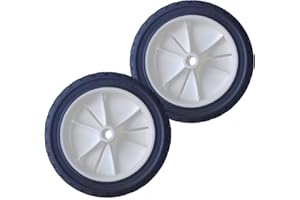 Zweipappel 2 pacchi Ruota in gomma per tagliaerba tagliaerba 175mm diametro foro asse 12,8mm | Senza riduzione boccole