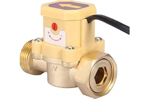 Sharainn G3/4-G3/4 Thread Water Control Switch, Gold, Electronic, Automatic, 220V, 0.5A