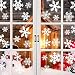 Produktbild Schneeflocken Aufkleber, Fensterbilder Weihnachtsdeko Tolle Fensterdeko Abziehbilder für Weihnachten,Winter Dekoration, Abnehmbare Fensterdeko Statisch Haftende Pvc Aufkleber Weiß