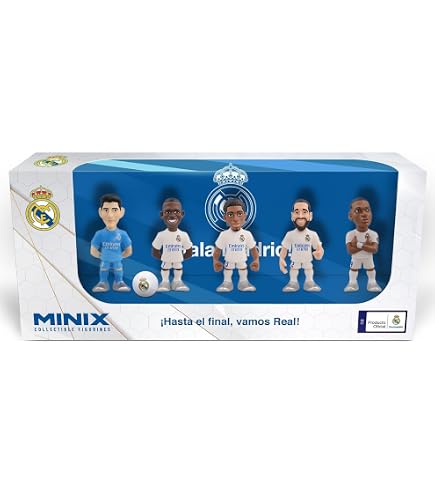 BANDAI Calendrier De L'Avent Real Madrid – Super Pack 24 Surprises Avec 12 Figurines De Joueurs Et 12 Accessoires, Cadeau Foot Pour Enfants Et Adultes