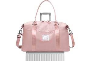 Hayayu Weekend Bag for Women Overnight Bags Travel Duffel Carry on Luggage Holdalls for Women Sports Bag Gym Bag Weekender Handbag, 55x27x18cm