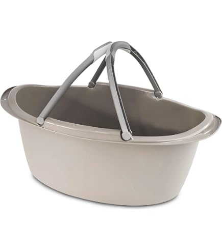 Bassine Ronde 16 Litres Extra Solide – Multicolore, Anses Ergonomiques, Idéale Vaisselle, Lessive, Jardin – Stefanplast
