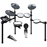 HXW SD61-5 Mesh Kit Electric Drum Set 8-Piece Electronic Drum Kit, With Easy Assemble Rack, 200+ Sounds, Support USB-MIDI, Dr