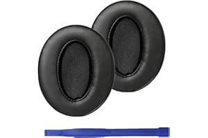 Adhiper kompatybilny z Sennheiser HD 450BT, HD 4.50BT, HD 4.50BTNC, HD 4.40BT, HD 350BT, HD 4.30G Wkładki douszne Miękka skóra proteinowa i pianka zapamiętująca kształt (czarny)