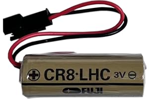 HIGHAKKU Batteria di ricambio Fuji CR8-LHC, FDK CR8.L, CR8.LHC, THP3053 con Black Plug Replacement