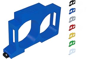 SHELLY HUTSCHIENENHALTER PW3D Shelly 1 / 1PM Hutschienenhalter/Adapter Dual DIN Rail bracket (35mm) (Rot (Prime))