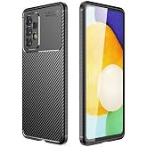 Spia Samsung Galaxy A73 ile uyumlu Kılıf Siyah Karbon Silikon Orijinal Esnek İnce Geliştirilmiş Dayanıklı Darbe Karşıtı Koruy
