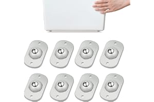 TRVL FIELDER Självhäftande köksredskap minihjul, 360° roterande universalhjul, DIY självhäftande hjul, sophink, förvaringslåda (8