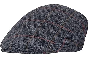 WALKER AND HAWKES - Green Sage Premium Derby Tweed Teflon Lining Cambridge Flat Cap Unisex