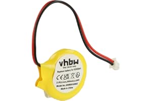 vhbw Pile BIOS Compatible avec IBM Lenovo Thinkpad T60, X30, X300, X31, X32, X400 Ordinateur Portable Notebook (200mAh, 3V, Li-ION)