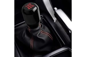 Nirananda Manual 5 Speed Universal Gear Stick Shift Knob Racing for JDM Aluminum Shifter (Black)