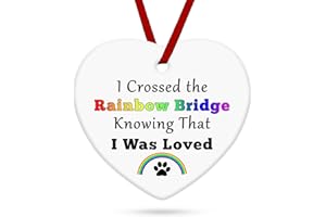 BAIPILU Dog Cat Memorial Gifts Memorial Ceramic Hanging Decoration Gifts for Loss of Pet Sympathy Gift for Loss of Dog Cat Remembrance Gift Pet Loss Gifts Bereavement Gift for Loss of Dog Cat Remembrance Gift