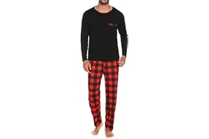 Sykooria Pigiama Uomo Invernali Pigiama Uomo Cotone Lungo Set Pigiama Caldo Pigiami da Uomo S-4XL