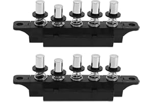 Create idea 2 interruptores de teclado de control de campana extractora de 250 V 4 A, 5 posiciones, interruptor de botón de teclado enchufable de 5 velocidades, utilizado para campana extractora de