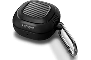 Spigen Cover Rugged Armor Compatibile con Samsung Galaxy Buds 2 PRO, Galaxy Buds 2, Galaxy Buds Pro, Galaxy Buds Live - Nero