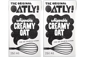KOALAKOI 2x250ml Vegan Whippable Creamy Oat Oatlys Double Cream (2x250ml)