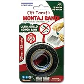 VODASEAL DOUBLE-SIDED FOAM MON. TAPE 20MM X 1.5 MT - GRAY