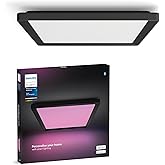 Philips Hue Tento WCA Slim Kare Tavan Paneli 40x40cm - Siyah - 25.000 Saat Ampul Kullanım &Ouml;mr&uuml;