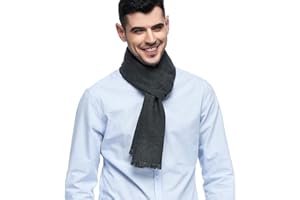 TRABIG Sciarpa Uomo Inverno scialle Maglia Scialle Caldo Pile, Caldo Stola Uomo Pashmina Sciarpa Invernale Morbido Cashmere Plaid Leisure Sciarpa d'affari per Uomo