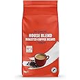 by Amazon House Blend, in grani di caffè, tostatura media, 1 kg, certificato Rainforest Alliance
