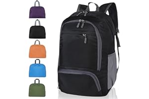 GUZHAIREN 30L Ultra Lightweight Foldable Backpack, Hiking Daypack Rucksack, Packable Unisex Water Resistant Walking Backpack for Outdoor Sports, Hiking, Travelling, Walking, Camping