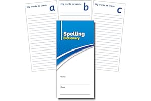 PRIMARY TEACHING SERVICES LTD 2 Spelling Dictionary English Literacy Record Book Childrens Pupils School Diary Log Teachers A5 Primary Teaching Services