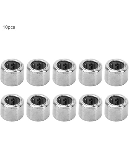 Sourcing Map - Lot De 10 Roulements à Aiguilles HK1010 10x14x10mm - Acier - Haute Capacité De Charge