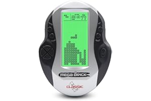 TAQY Créatif Bloquer la Console de Jeu Rétroéclairage Vert réglable 26 Jeux de Briques Jeu électronique pour Enfants Rétro Machine de Jeu Portable Jouets Cadeaux pour Enfants/Festivals (Black)
