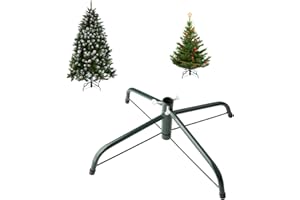 Hainue Soporte para árbol de Navidad, Estable 35 cm, Soporte de Metal con Patas de Goma, Tornillos Grandes, para decoración de Navidad, decoración para decoración de Navidad
