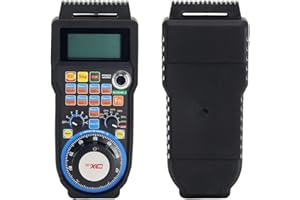 RATTMMOTOR 4 Axis Wireless Handwheel Remote Control MPG Pendant CNC Handwheel Manual Pulse Generator for Engraving/Milling Machine(WHB04B) ﻿