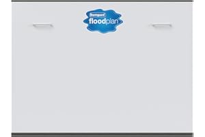 Stormguard Floodplan 30FP001 Barrier Universal Single Door KIT STORMGUARD Flood Plan, White, 970mm Wide X 750MM HIGH X 28MM Thick
