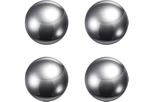 sourcing map 4uds Precisión Bolas 25mm Diámetro G10 Cromo Acero Bolas para Rodamientos, Plata