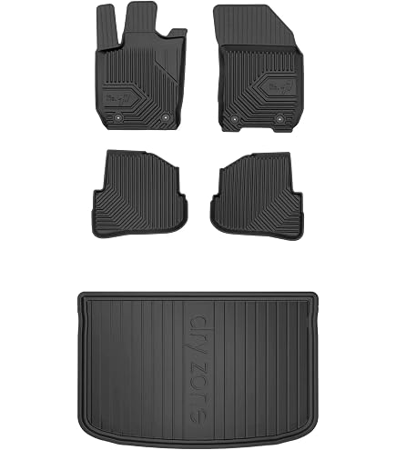 REZAW - PLAST Tappetini Gomma Auto Per Audi A1 I (8X) 2010-2018 - Set 4 Pezzi Antiscivolo, Bordi Alti, Adatti A Tutte Le Stagioni