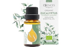 Essences Bulgaria Organisk Eucalyptus Eterisk Olja| 15 ml | Eucalyptus globulus | 100% Ren och Naturlig
