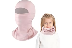 UOCAI Kinder Sturmhaube Winter Fahrradmütze Unter Helm Warm Sturmmaske Mütze mit Halswärmer Winddicht Gesichtsmaske Skimaske Outdoorsports Radfahren Skifahren Fahrra