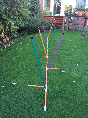purple-orange-green-freestanding-adjustable-weave-set-for-dog-agility-training-due-to-amazons-new-postage-policy-we-can-only-post-this-item-to-mainland-uk-England-Wales-and-Scotland-only